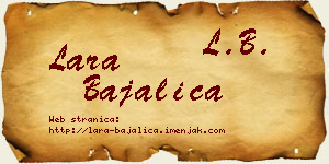 Lara Bajalica vizit kartica